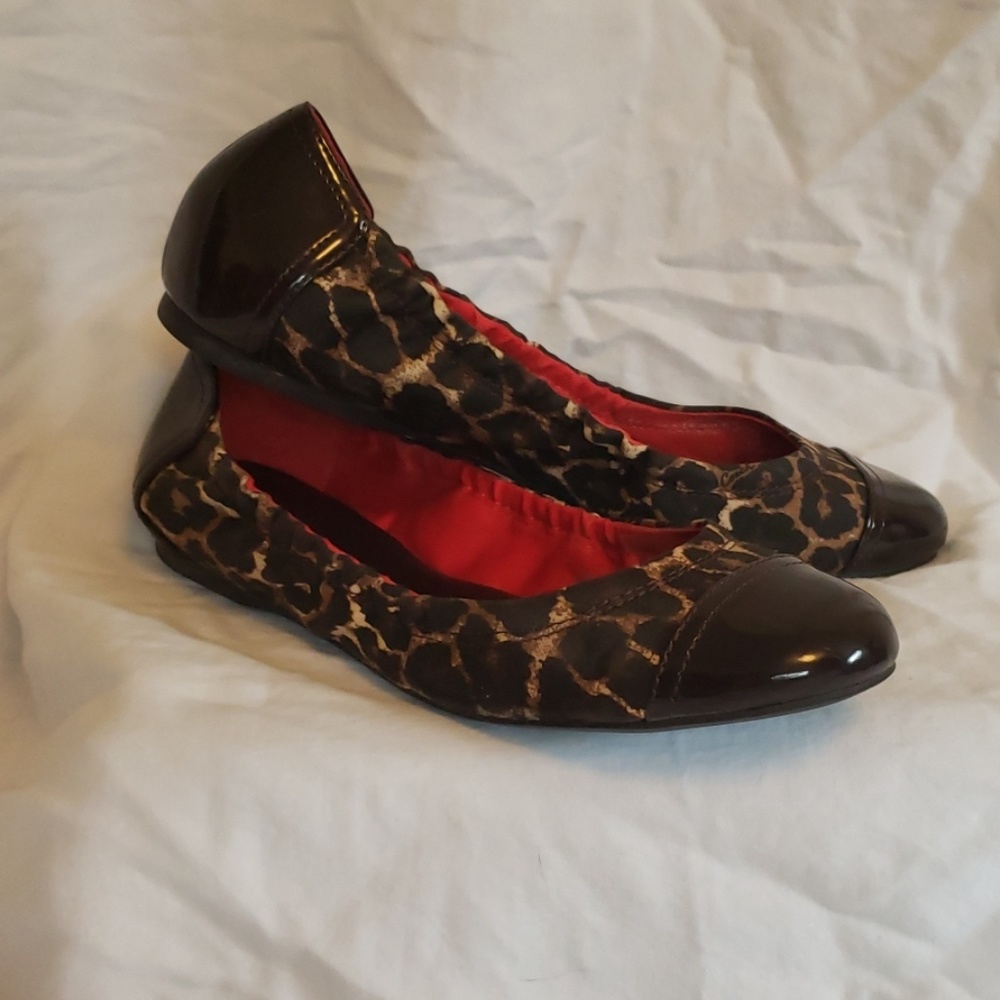 Coach Leopard Ballet Flats